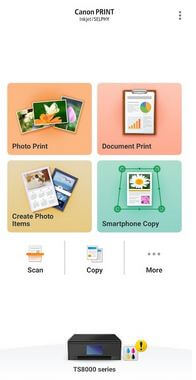 Canon Print Inkjet -sovellus Androidille