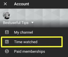 Kuinka tarkistaa ajankäyttö YouTube-sovelluksen Android-sovelluksessa