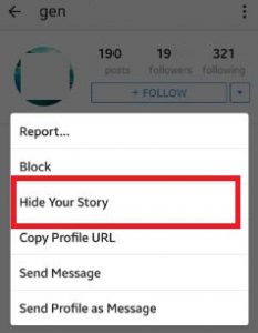 miten piilottaa tarina-instagram-tili-android