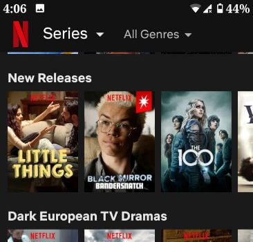 Lataa Netflix-elokuvia offline-katselua varten Android-laitteella