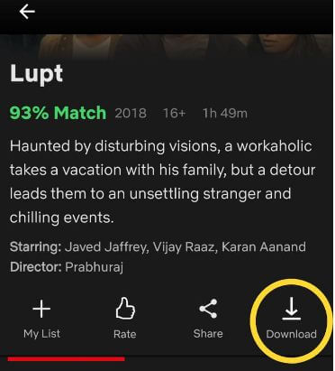 Kuinka ladata elokuvia Netflixistä Androidiin