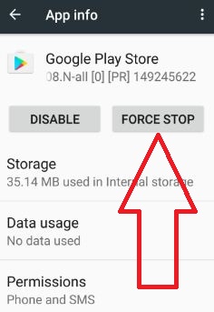 Pakota pysäyttämään Google Play Kauppa korjaamaan virhe 403