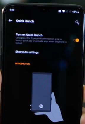 Kuinka käynnistää pikakäynnistys OnePlus 6T: ssä