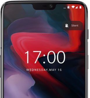 Alert-liukusäätimen käyttäminen OnePlus 6 Oxygen OS -käyttöjärjestelmässä