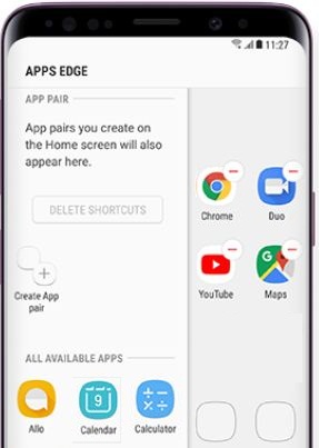 Kuinka käyttää Apps Edge Galaxy S9: ää ja Galaxy S9 plus Oreoa