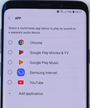 Kuinka käyttää erillistä sovelluksen ääntä Galaxy S9 ja Galaxy S9 plus